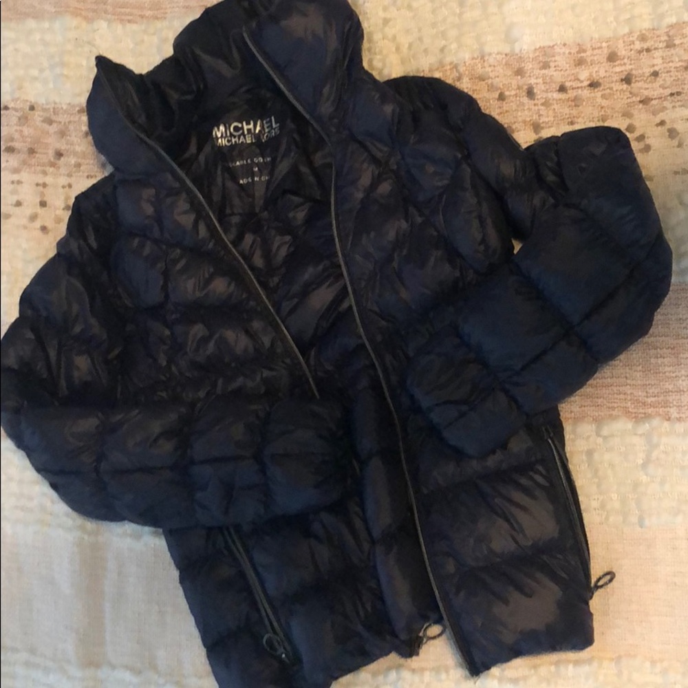 Michael Kors Navy Down Puffer